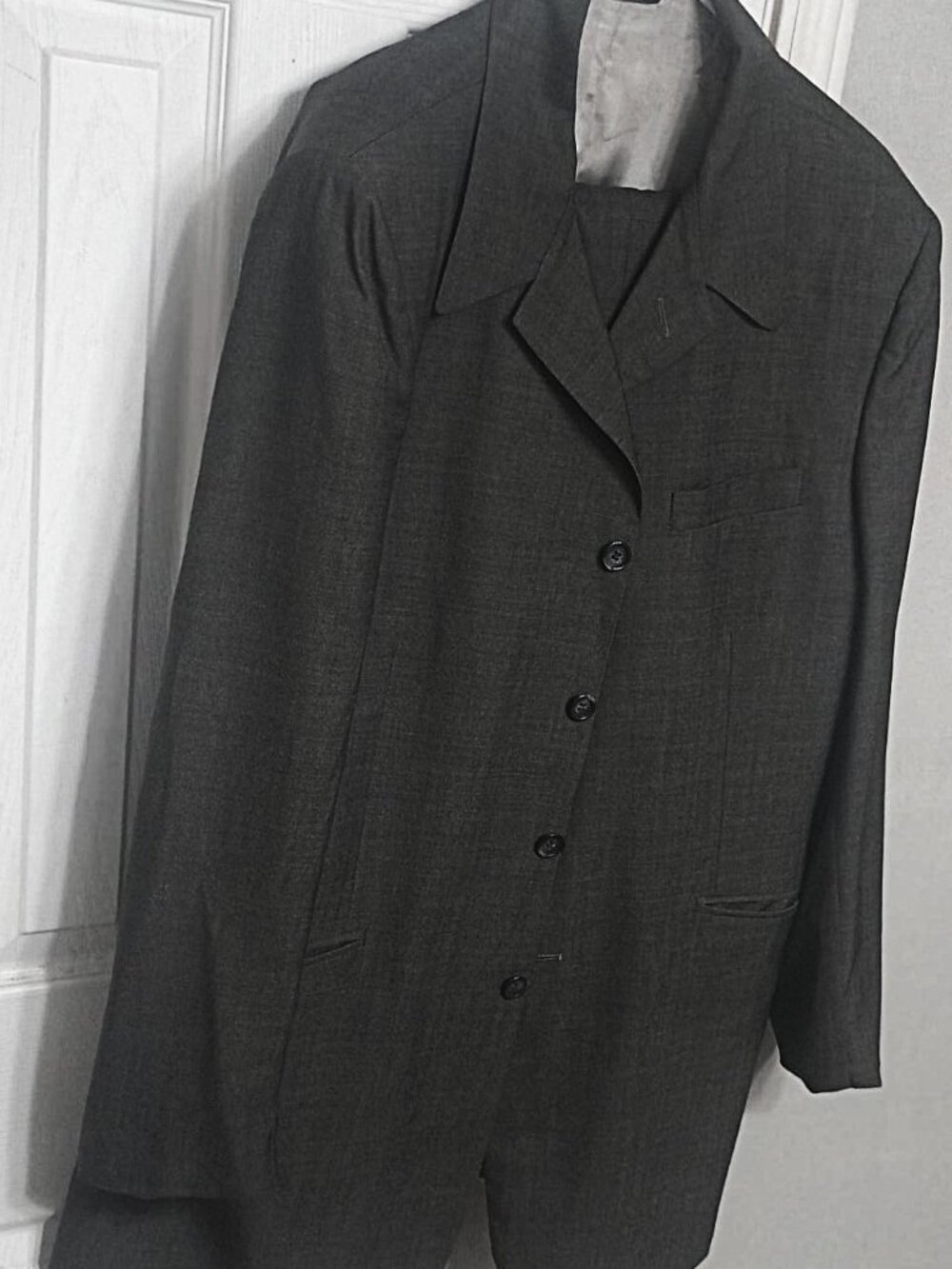 Joseph Addo Men Gray 2 Piece Suit 42 Long/Tall